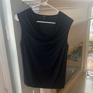 J. Crew Dark Blue Sleeveless Blouse